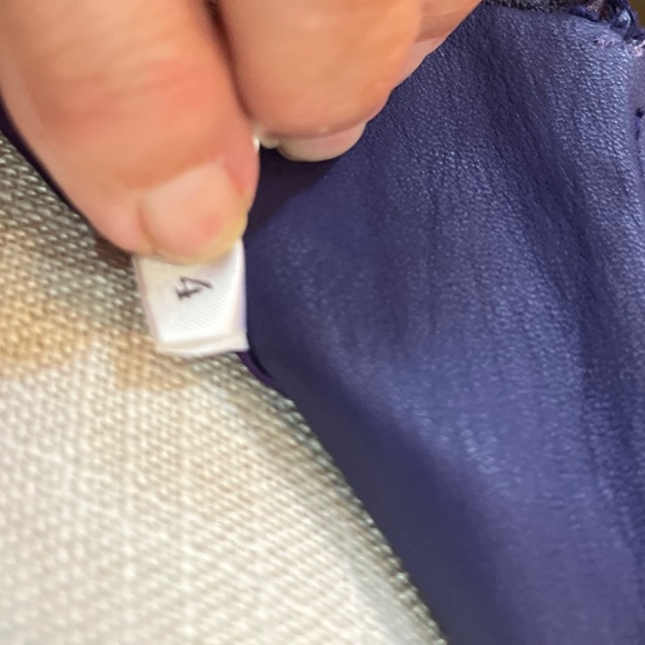 VINTAGE Jarrod’s leather Medium jacket in rich purple and leather skirt size 4 - Picture 10 of 12